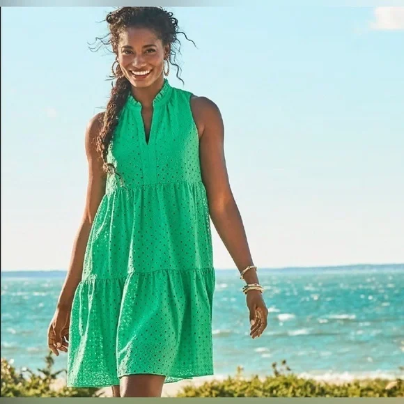 Lilly Pulitzer Novella Dress Agave Green‎ SZ S - Picture 4 of 7
